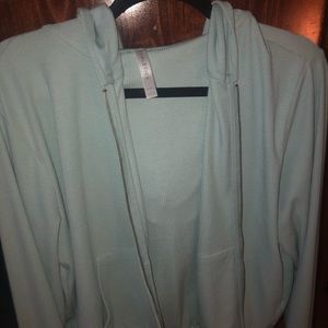 Fabletics crop hoodie with zipper